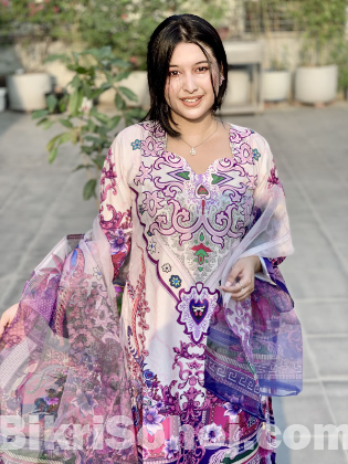 ✨ Premium Quality Dubai Print Three Piece